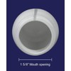 Pinnacle Mercantile Sports Squeeze Plastic Water Bottles Push/Pull Cap 20