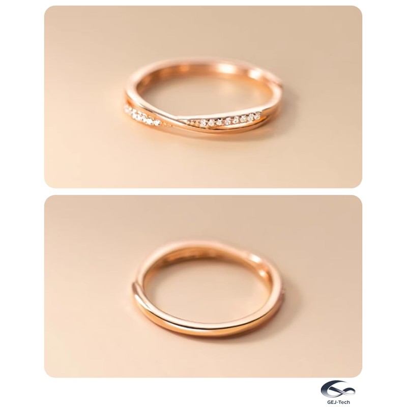 GEJ-Tech Women's Ring, Silver Ring, One Size Fits Most (No.