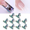 Nail Tips Clip, 10pcs Nail Tips Clips Lightweight Clolorful Manicure