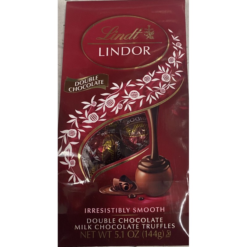 Lindt NEW Lindt Lindor DOUBLE MILK CHOCOLATE Truffles 5.1 oz