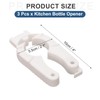 sourcing map 3pcs Bottle Can Opener for Weak Hands, Plastic