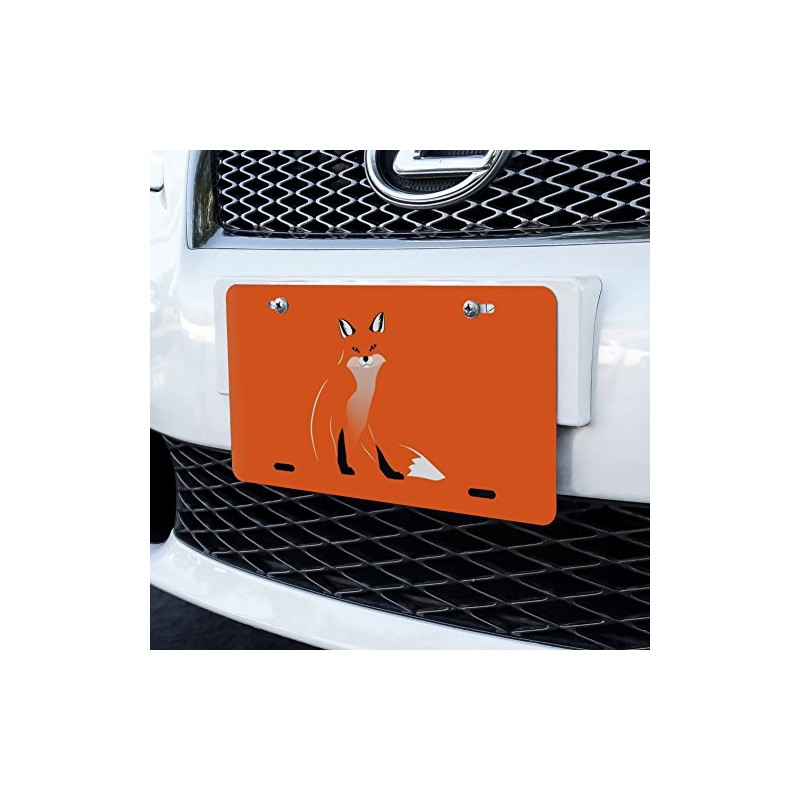 GRAPHICS & MORE Stylish Red Foxy Fox Novelty Metal Vanity