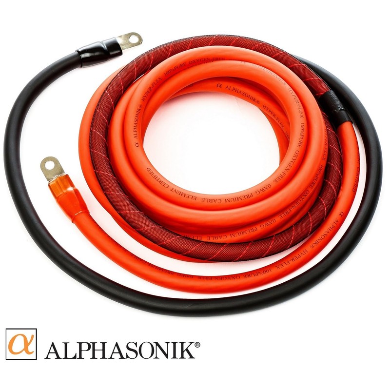 Alphasonik AAK0G Premium 0-Gauge Complete Car Amplifier Installation Kit Hyper-Flex