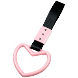 HTharros Suspended Leather, Shape, For Cars, Hanging Ring, Interior Accessory, Heart, Decoration, Dress-Up, Old Car, Street, Racer, Passenger Seat, Cute, Stylish, Pink