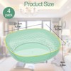 Minekkyes 4-Pack Plastic Decorative Fruit Bowl, Modern Serving Bowl for