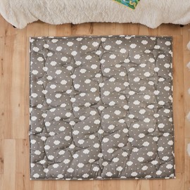 NapCure Baby Play Mat for Floor,50”×50” Thick Ultra Soft Playpen Baby Mat for Playing,Non-Slip Baby Crawling Playmat for Babies and Toddlers, Floor Tummy time(Cloud)