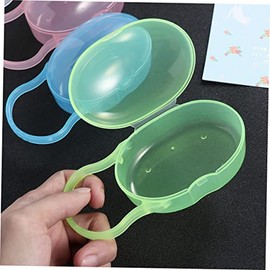 5piezas Caja para Guardar Chupetes de Estuche Protector Portátil para Chupetes de Soporte para Bebés Recién Nacidos Color Neutro
