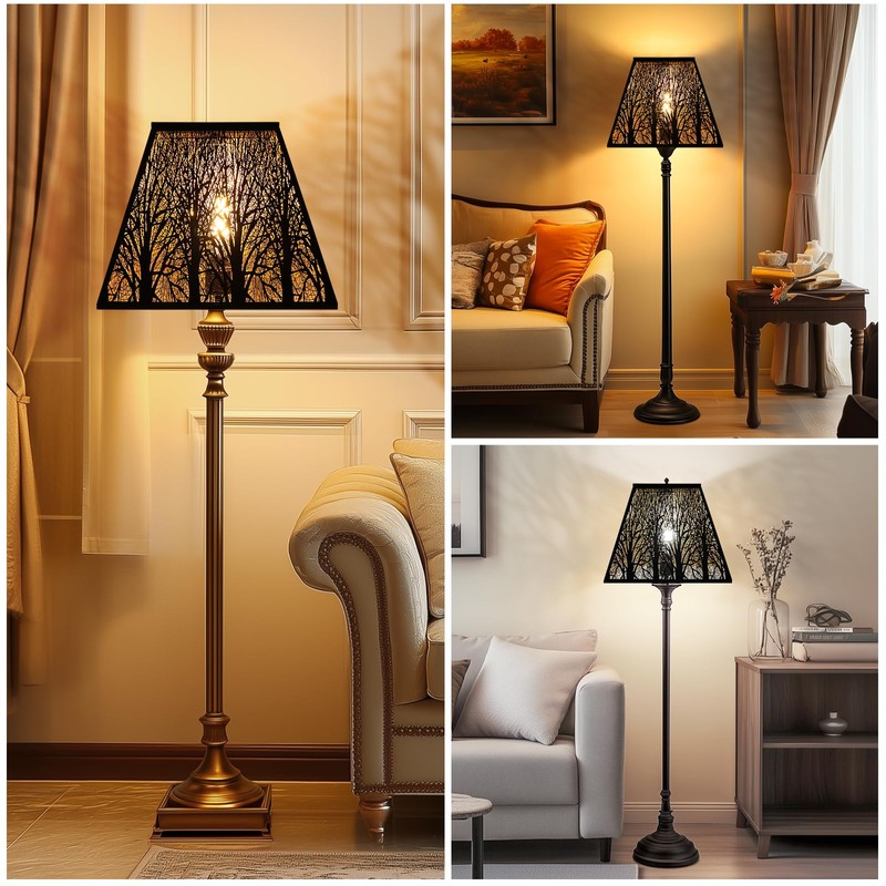 Lampshade Black Lamp Shade (8+6)" Top x (14+12)" Bottom x