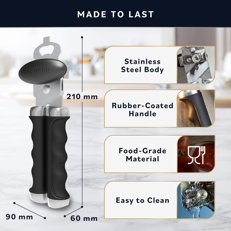 Can Opener Manual Smooth Edge - Senior Friendly - Heavy