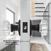 GOBEKOR Pack of 3 Privacy Locking Sets Crystal Interior Door