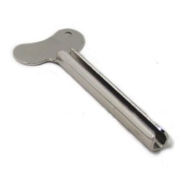 Silver Tube Squeezer Key Metal Tube Squeezer Wringer Roller Tool for Toothpaste Hair Color Dye Hand Cream Cosmetics Paint (8cm x 3.5cm)