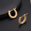 BTDAO Twisted Hoop Earrings 14K Gold Plated Gift for Girls