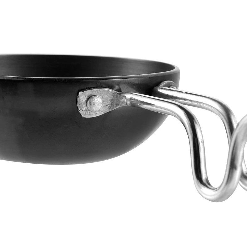 Vinod Pearl Hard Anodised Tadka Pan - | 3.25mm Thickness