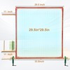 Rug Tufting Frame, 29.5in X 29.5in Wooden,with Rubber Strips for