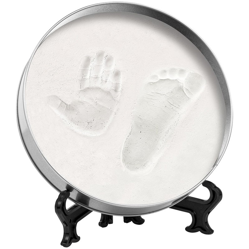 Your Design Footprint Set Metal Box: Plaster Cast Set with