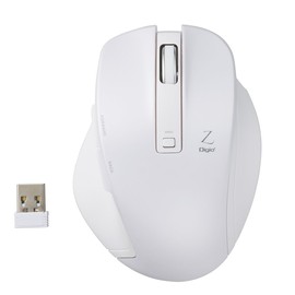 Digio2 Z Ultimate Shape 2.4GHz Wireless Mouse 5 Button Blue LED Medium White 48343