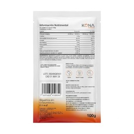 KONA Nutrition Hydro Fuel Bebida Isotónica en Polvo con Cluster Dextrin y Electrolitos, Sin Cafeína, para Running, Ciclismo y Triatlón, Frambuesa Cítr