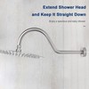 NearMoon Shower Extension Arm with Flange - S Shaped High