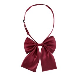 Allegra K Pre-Tied Bowknot Bow Tie for Women Adjustable Bowtie Solid Color One Size Wine Red