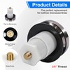 1 Pack 1068204 Tub Drain Stoppe and Brushed Nickel Cover,