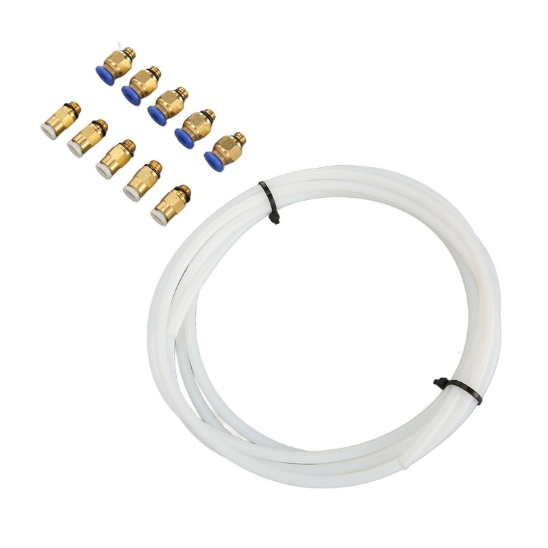 PTFE Hose Kit for 3D Printer, Includes 2M PTFE Hose,