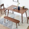 HomSof Natural Oak Wood for Dining Bench Table Bench for