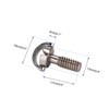 TEHAUX 2pcs Stainless Steel D-ring Tripod Quick Release Camera Screws
