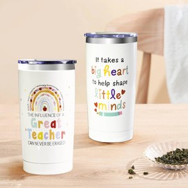 Teacher Appreciation Gift Sets,Teacher Appreciation Gift Basket for Women, Back to School Gift, Christmas Gift for Teacher - Wine Tumbler, Bookmarks, Keychain,Cards from Students (Gradient)