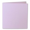 ARTOZ 25 x Square Folding Cards - Lilac (Purple) -