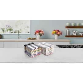 Home Passion 52570 Pack of 12 Kitchen Towels 50 x 70 cm Multi-Coloured