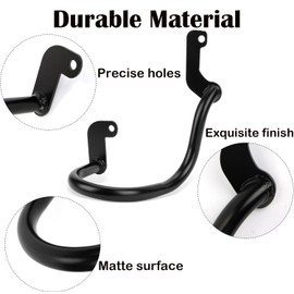 TECTEK Exhaust Crash Guard Crash Bar Motorcycle Exhaust Crash Protector Black Compatible with CT125 Trail 125 Hunter Cub (2019-2024) JA55 JA65