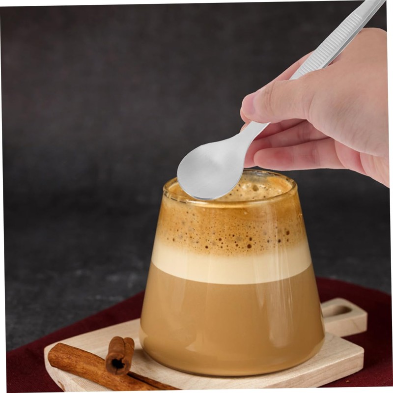 Outanaya 2pcs Stainless Steel Tasting Utensil Precision Sampling Spoon Kitchen