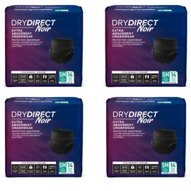 Dry Direct Noir Extra Protective Underwear (Small - Case of 56) by Parentgiving