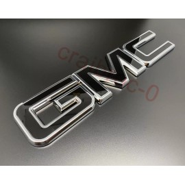 GMC Black Chrome Tailgate Rear Emblem Badge GMC Canyon Sierra 1500 2500HD 3500HD