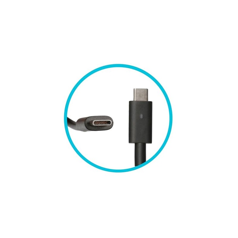 Dell Precision 15 (3561) Original USB-C Netzteil 90,0 Watt abgerundete