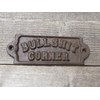 Midwest Craft House CAST Iron Bullshit Corner Rustic Sign