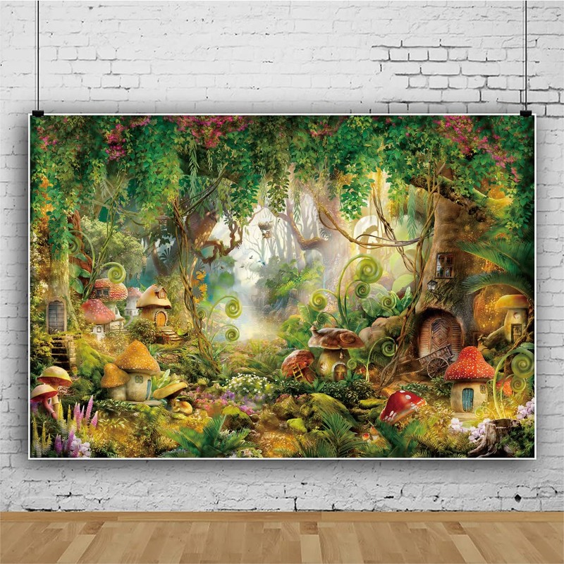 Renaiss 2.2 x 1.5 m Forest Wonderland Backdrop Fairy Tale
