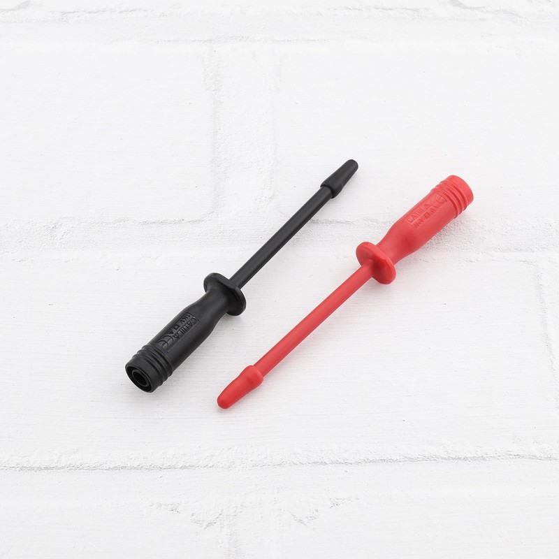 YINETTECH 4Pcs Safety Test Probe With 4mm Socket Connection Sharp