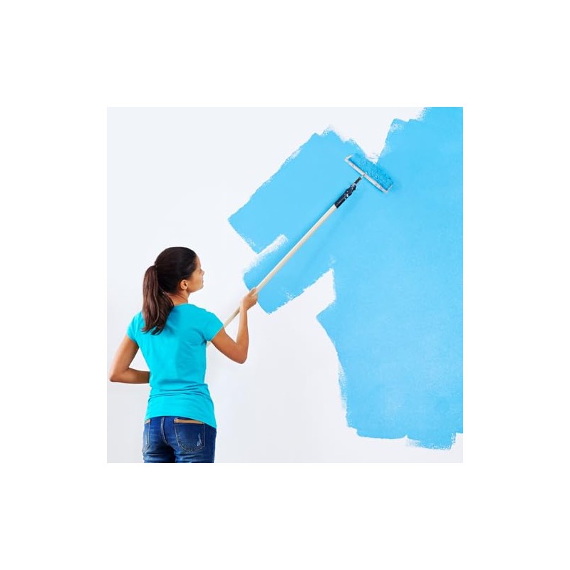 QWORK Paint Roller Holder, 12-18 in Aluminum Roller Frame for
