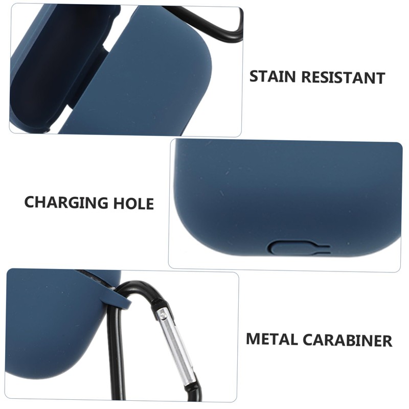 Gatuida 1Pc Dark Protective Case for Shockproof Wireless Earbud Cover