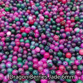 New【6mm Size】Crystal Bead; 1 order = 10 spoons:_Seaweed Jade 6mm