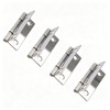 20 Pcs Sliver Small Hinge Hardware, 201 Stainless Steel Folding