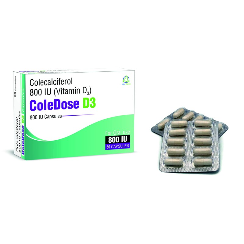 Vitamin D 800 IU –Equivalent to 20 mcg - ColeDose