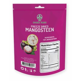 (Pack of 3) NOKKI FARM Freeze Dried Mangosteen 50g | Superfood| 100% natural | No sugar added | Vegan | Non GMO | All Natural | Organic Crispy fruits