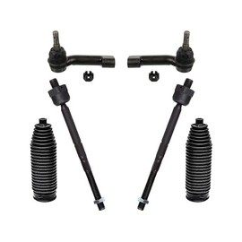 Front Tie Rod End Set - 6 Piece - Compatible with 2009-2017 Ford F-150