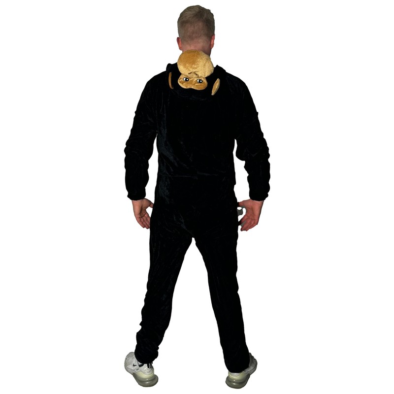 Foxxeo Black Brown Gorilla Costume for Adults, Size: XXXXL