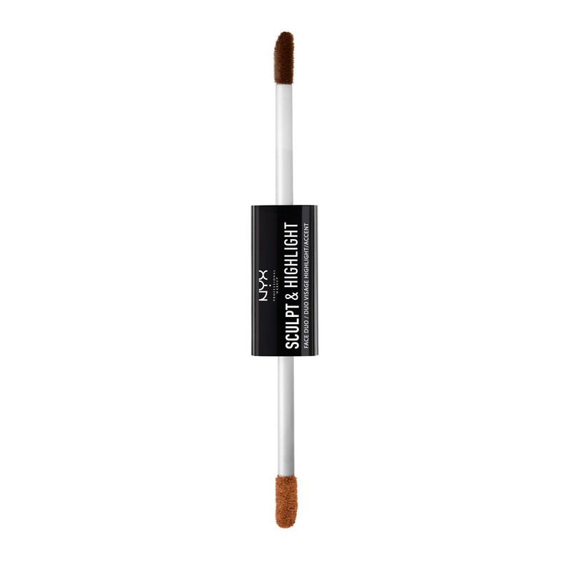 NYX Professional Makeup Sculpt & Highlight Face Duo, Espresso/Honey, 0.34