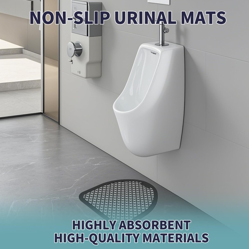 TheMadFox Commerical Urinal Mats 6 Pack, Water Absorption Deodorization Urinal