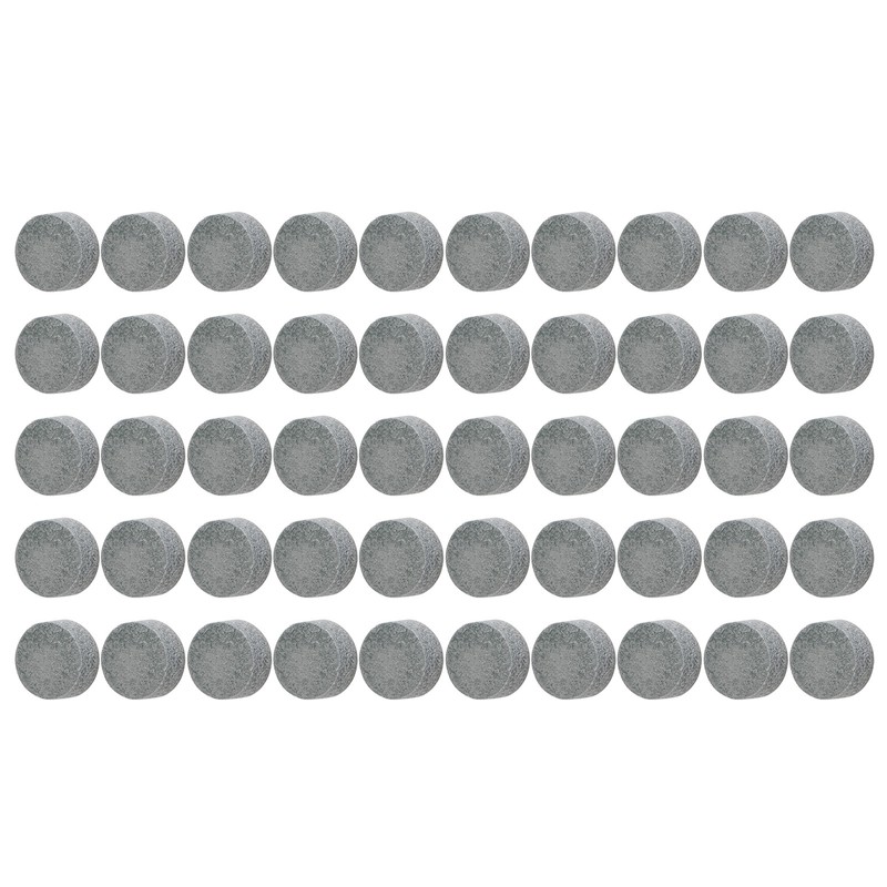 50Pcs Pool Cue Tips Leather Billiard Cue Stick Tip Grade