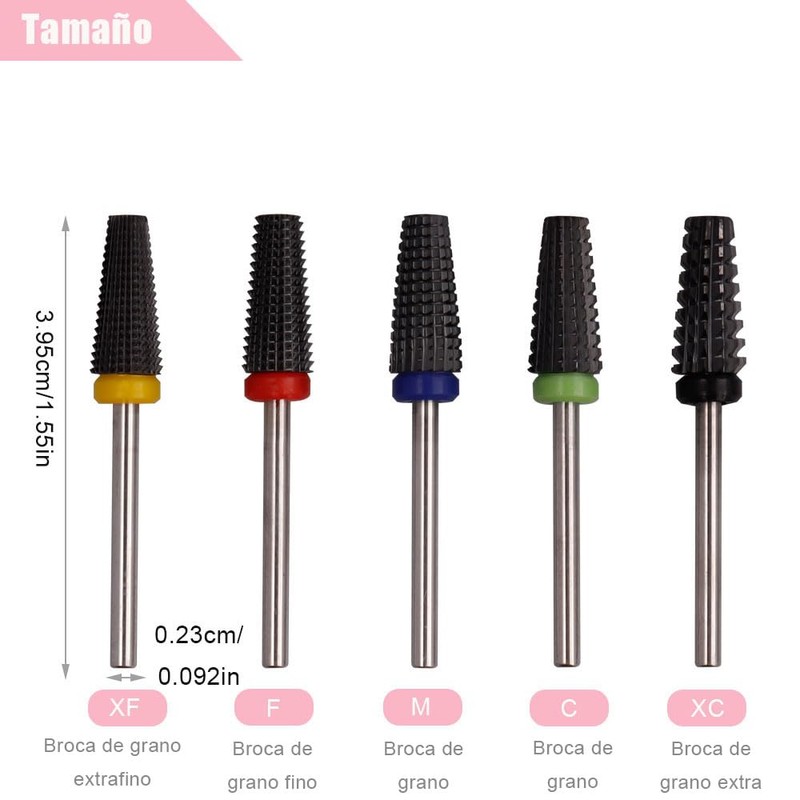 Bestgle Manicure Drill Ceramic Nail Drill Bit Nail Drill Bit